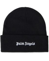 Palm Angels - Logo-Embroidered Beanie Hat - Lyst
