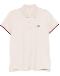 Moncler - Logo Cotton Polo Shirt - Lyst