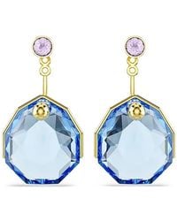 Swarovski - Crystal-Embellished Drop Earrings - Lyst
