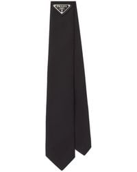 Prada - Re-Nylon Gabardine Tie - Lyst