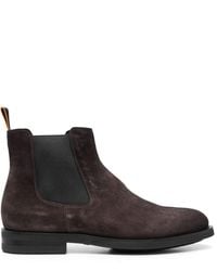 Santoni - Round-toe Suede Ankle Boots - Lyst