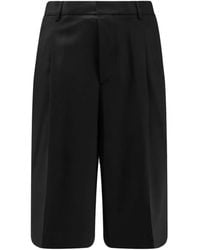Ami Paris - Tailored Mid-Rise Shorts With Concealed Fastening - Lyst