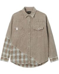 FIVE CM - Patchwork Corduroy Shirt - Lyst