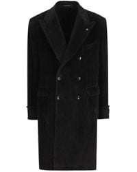 Tagliatore - Double-Breasted Peaked-Lapel Coat - Lyst