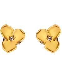 Oscar de la Renta - Floral Stud Earrings - Lyst