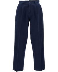Fay - Pressed-Crease Trousers - Lyst