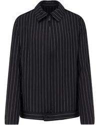 Y-3 - Shirtjack Met Krijtstreep En Rits - Lyst