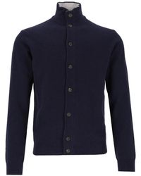 Al Duca d'Aosta - Button-Up High-Neck Cardigan - Lyst