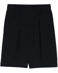 Giorgio Armani - Pleat-Detail Wide-Leg Shorts - Lyst