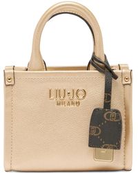Liu Jo - Mini Logo-Plaque Tote Bag - Lyst