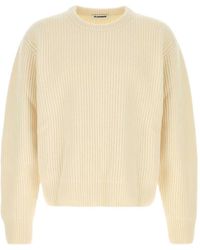 Jil Sander - Ribbed-Knit Wool Sweater - Lyst