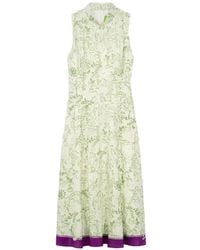 Shanghai Tang - Mulberry Silk Maxi Dress - Lyst