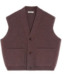Lemaire - Maxi パッチポケット ノースリーブカーディガン - Lyst