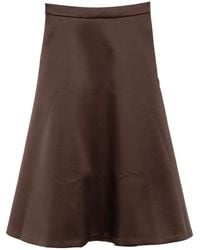 Rohe - Jupe En Satin À Coupe Mi-Longue - Lyst