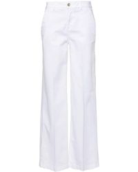 Liu Jo - Straight-leg cotton trousers - Lyst