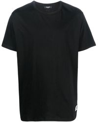 Balmain - T-Shirt mit Logo-Patch - Lyst