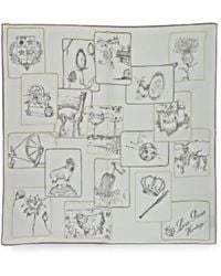 Loro Piana - Heritage-Print Silk Scarf - Lyst