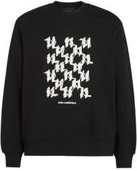 KARL LAGERFELD - Monogram Box Sweatshirt - Lyst
