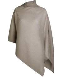 Issey Miyake - Pleated Asymmetric Top - Lyst