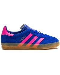 adidas - Gazelle Indoor Blue/Lucid Pink Sneakers - Lyst