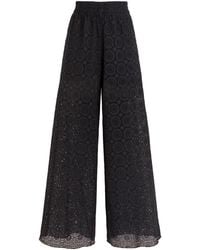 Vilebrequin - Broderie-Anglaise Cotton Palazzo Pants - Lyst