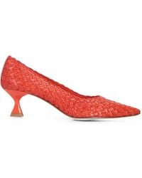 LA ROSE - Carol Woven Pointed-Toe Pumps - Lyst