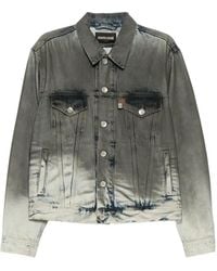 Roberto Cavalli - Chaqueta Vaquera Con Bordado - Lyst
