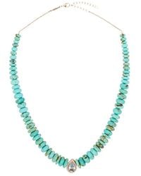 Jacquie Aiche - 14Kt Rose Multi-Stone Necklace - Lyst