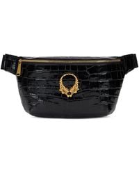 Roberto Cavalli - Croc-Effect Tiger-Plaque Belt Bag - Lyst