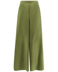Co.Go - Silk Wide-Leg Palazzo Pants - Lyst