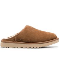UGG - Classic Slip On Suede Slippers - Lyst
