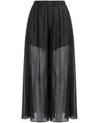 Masnada - Sheer Palazzo Pants - Lyst