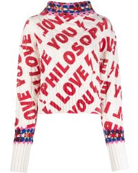 Philosophy Di Lorenzo Serafini - Wool Logo Sweater - Lyst