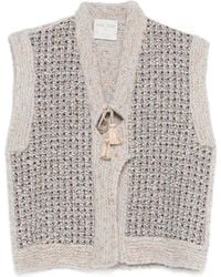 forte_forte - Sleeveless Cardigan - Lyst