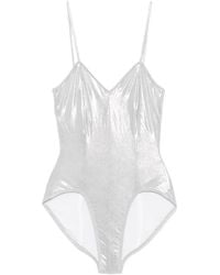 Norma Kamali - Wonderwoman Mio Metallic Swimsuit - Lyst