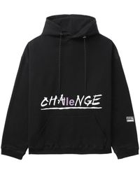 99% Is - Challenge Graphic-print Cotton Hoodie - Lyst