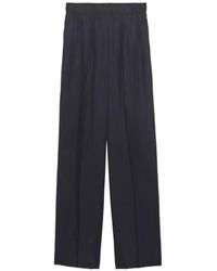 Prada - Washed Silk Pants - Lyst