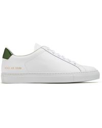 Common Projects - Retro Classics Logo-stamp Leather Sneakers - Lyst