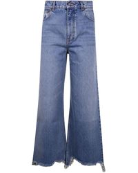 Chloé Organic Cotton Jeans in Blue | Lyst