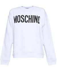 Moschino - Felpa Con Stampa Logo - Lyst