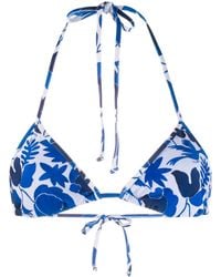 La DoubleJ - Printed String Bikini Bottoms - Lyst