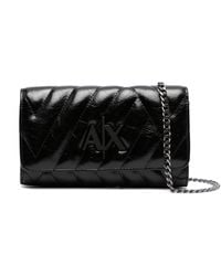 Armani Exchange - Logo-plaque Quilted Wallet - Lyst