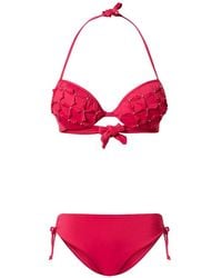 Twinset - Push-Up Bikini Top With Embroidery And Briefs - Lyst