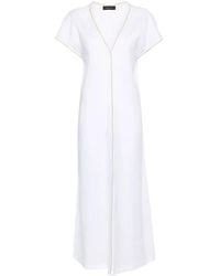 Fabiana Filippi - Monili-Chain Linen Maxi Dress - Lyst