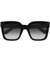 Gucci - Interlocking G Squared-Frame Sunglasses - Lyst