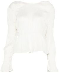 By Malene Birger - Ovas Blouse Met Ruches - Lyst