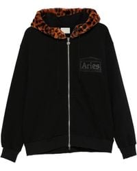 Aries - Sweatshirt En Maille Et Denim - Lyst