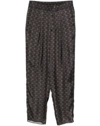 Giorgio Armani - Geometric-Pattern Trousers - Lyst