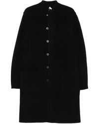 Label Under Construction - Button-Up Collarless Single-Breasted Coat - Lyst