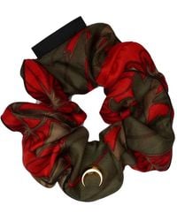 Marine Serre - Crescent Moon Silk Scrunchie - Lyst